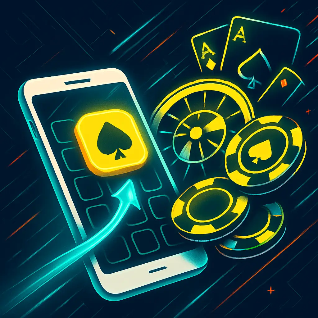 PlayBaze iOS Web-App – gelbes App-Symbol auf dem iPhone-Startbildschirm